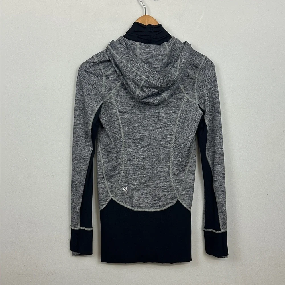 Lululemon Daily Practice Jacket Space Dye Camo Black Dark Slate / Black Sz 4